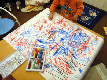 2歳児の描く絵 熊茶壜